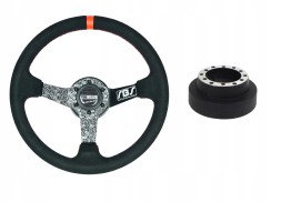 RBS Technology RBSzk12e46 Спортивне кермо RBS Tire Killer замшеве 34см / 8см + наба BMW E46