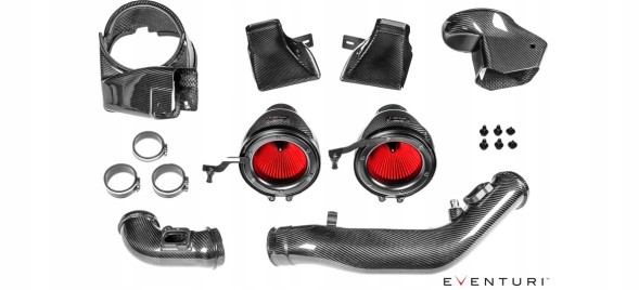 Eventuri EVE-F8XMV2-CF-INT Впускний колектор BMW M4 F82 F83 V2 ПОВНІСТЮ ЧОРНИЙ КАРБОНОВИЙ ПОВІТРЯНИЙ СИСТЕМУ КАРБОНОВІ ПОВІТРЯНІ EVENTURI