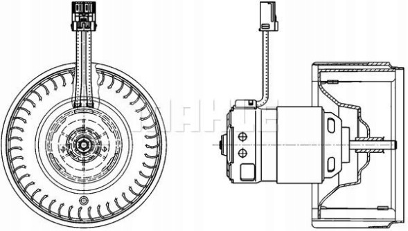Mahle AB 71 000P Ab 71 000p mahle original повітродувка volvo s80 / v80 rhd