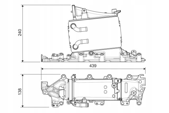 Valeo 822935 Перезарядний охолоджувач повітря valeo 822935