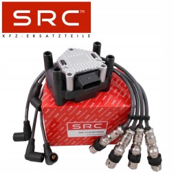 SRC 03.2905106BS, 53-0147 Котушка + кабелі запалювання vw golf vi seat ibiza iv skoda fabia ii 1.2 tsi