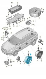 Audi OE НОВИЙ ОРИГІНАЛЬНИЙ ДИНАМІК AUDI 4L0035415A СЕРЕДНЬО/НИЗЬКОЧАСТОТНИЙ