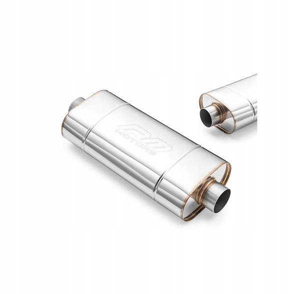 RM Motors RMMotorsEM001/63/300 Глушник спортивний наскрізний RM Motors 63мм 304SS