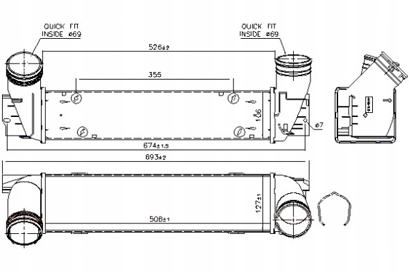 Nissens 96337 Інтеркулер bmw x1 e84 z4 e89 1.6 2.0 03/11-08/16 nissens