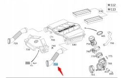 Mercedes-Benz OE ТРУБА ВПУСКНА MERCEDES E КЛАС W211 A1120943582