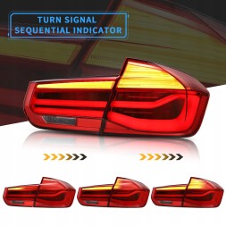 VLAND ZBM191509SET Комплект задніх ліхтарів Vland LED з динамічним покажчиком повороту для BMW 3 F30 2011-2018 Рестайлінг FL LCI