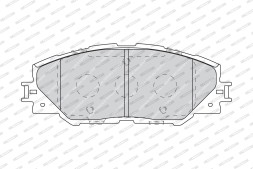 FDB4136 FERODO Комплект гальмівних колодок з 4 шт дисків