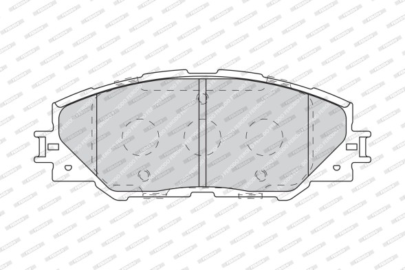 FDB4136 FERODO Комплект гальмівних колодок з 4 шт дисків