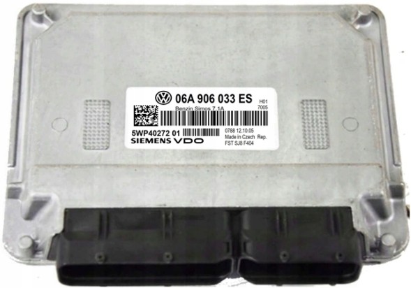 Volkswagen OE Блок керування двигуном (ЕБУ) VW CADDY 06A906033ES 5WP40272 01 IMMO OFF