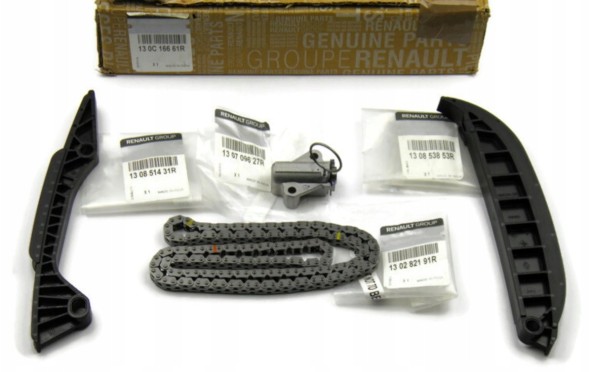 Renault OE 130C16661R, 110105900R, 110100420R, 130C12067R, 130C18148R Kpl комплект ланцюга ГРМ Renault Dacia 1.0 12V B4D Оригінал OE