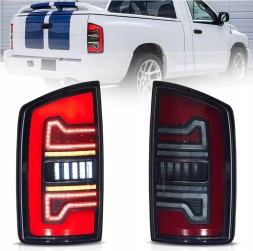 VLAND YHB-DG-8091 02-06 DYMIONE DODGE RAM 2002-2006 ЗАДНІ ЛІХТАРІ КОМПЛЕКТ LED ЄВРОПА ЖОВТИЙ ПОВОРОТНИК ДИМЧАСТІ