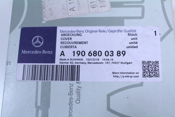 Mercedes-Benz OE КРИШКА МАСКУВАННЯ ГОЛОСНИКА MERCEDES W190 A1906800389