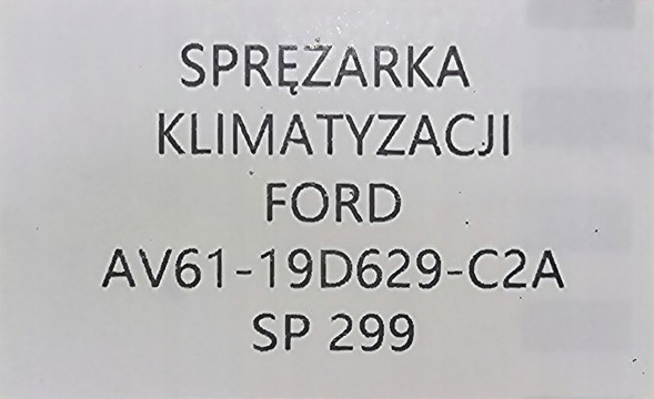 Ford OE НОВИЙ ОРИГІНАЛЬНИЙ КОМПРЕСОР КОНДИЦІОНЕРУ ПОВІТРЯ FORD / VOLVO - AV61-19D629-C2A