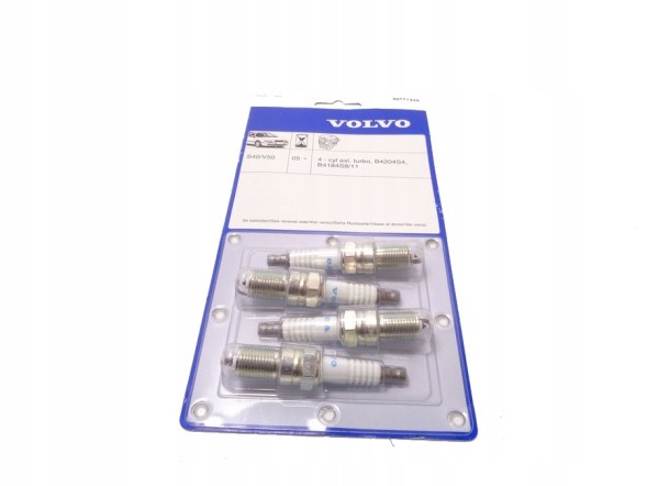 Volvo OE 30777349/86944749 Комплект свічок VOLVO C30 V50 S40 бензин без Turbo 1.8; 2.0 2004-
