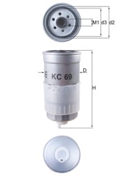 KC69 MAHLE ORIGINAL Фільтр палива