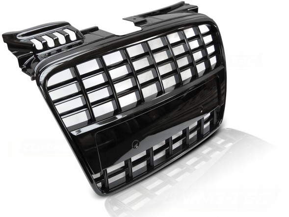 Китай GRAU68 mhm Камера Гриль Решітка Black Glossy Тюнінг SLine style Audi A4 b7 8e 2004-2008