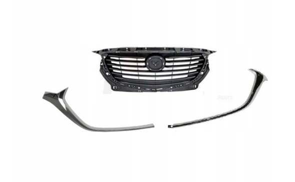 Tong Yang MAZDA CX-3 15-18 GRILL ATRAPA KRATKA + LISTWY LISTWA CHROM LEWA + PRAWA NOWA DD1G50031GBB MAZDA CX-3 15- ГРИЛЬ РЕШІТКА + ПЛАНКИ 2X ПЛАНКА ХРОМ НОВА