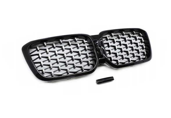 TOPGER KRG-BMW-379 X РЕШІТКА РАДІАТОРА BMW X3 G08 22-23 ЧОРНИЙ+СІБРИСТИЙ ГЛЯНЕЦЬ ДІАМАНТ