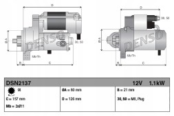 Denso DSN2137 Стартер denso dsn2137