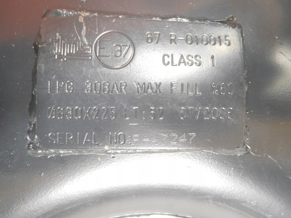Китай Цистерна, газовий балон TMS ECE-R 67.01