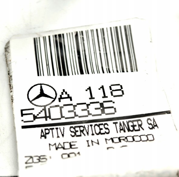 Mercedes-Benz OE A.1185403336 ПРОМІНЬ КАБЕЛЬ ДАТЧИКІВ ПАРКУВАННЯ PDC ПЕРЕДНІЙ MERCEDES CLA C118 X118 W118