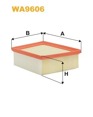 WA9606 WIX FILTERS Фільтр повітряний
