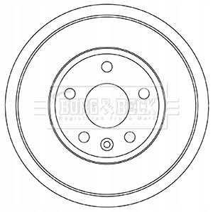 Borg &amp; Beck Гальмівний барабан Borg &amp; Beck BBR7258