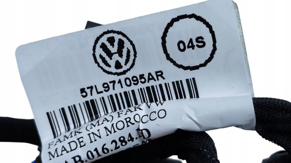 Volkswagen OE Джгут проводів переднього бампера VW Tayron 6xPDC 57L971095AR