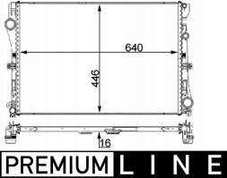 Mahle CR 2100 000P Охолоджувач, система охолодження двигуна mahle cr 2100 000p
