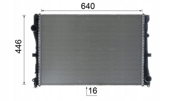 Mahle CR 2100 000P Охолоджувач, система охолодження двигуна mahle cr 2100 000p