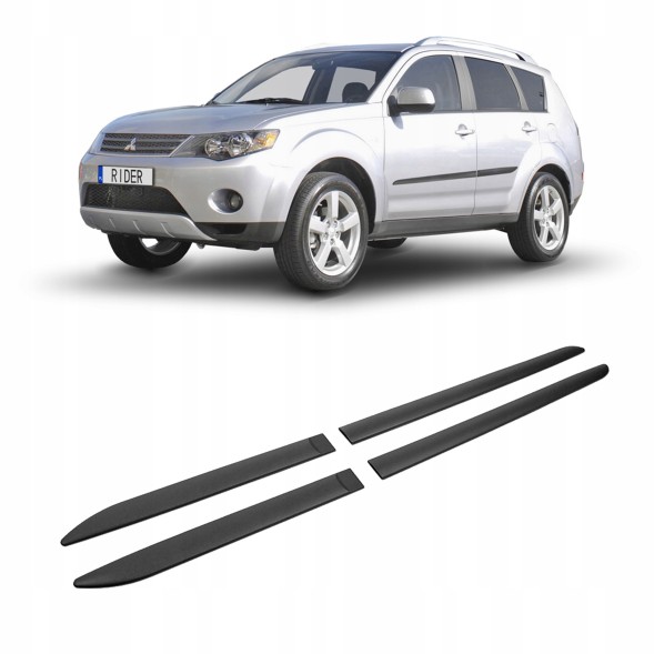 RIDER RD-F-30 Молдинги бічних дверей Накладки на кузов для MITSUBISHI OUTLANDER II 2006-2013