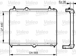 Valeo 735371 Радіатор, система охолодження двигуна valeo 735371