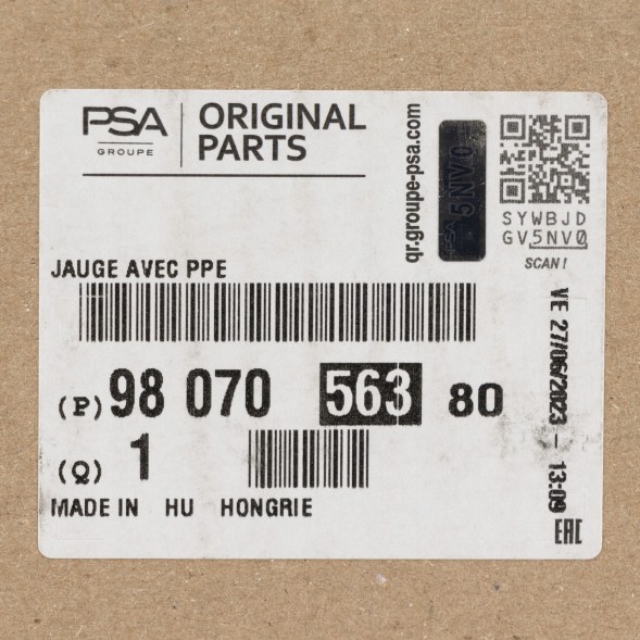 Peugeot OE RAF-PARTS 9521 EXPERT JUMPY III PROACE II POMPA PALIWA PŁYWAK 2.0 B-HDI 9807056380 EXPERT JUMPY III PROACE II ПАЛИВНИЙ НАСОС ПОПЛАВОК 2.0 B-HDI 9807056380
