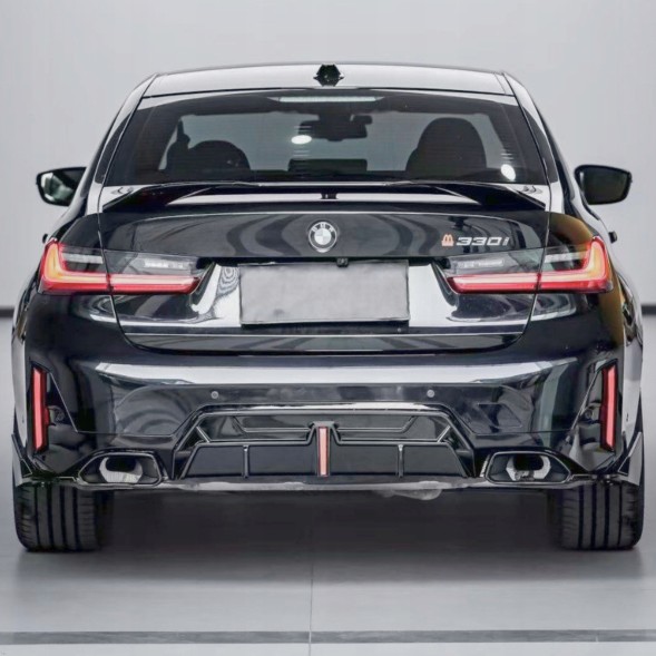 Китай Splitter, Progi, Dyfuzor, Lotka BMW G20 LCI Комплект спідниць BMW G20 LCI M Pakiet Чорний глянець Спойлер
