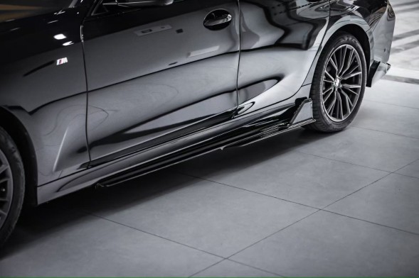 Китай Splitter, Progi, Dyfuzor, Lotka BMW G20 LCI Комплект спідниць BMW G20 LCI M Pakiet Чорний глянець Спойлер