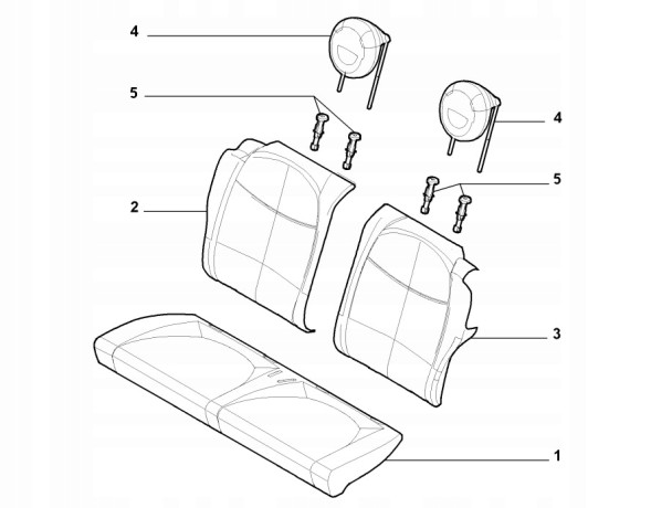 Fiat OE 71744189 ШКІРЯНА ОББИВКА СИДІННЯ ДИВАНА FIAT 500 ШКІРА