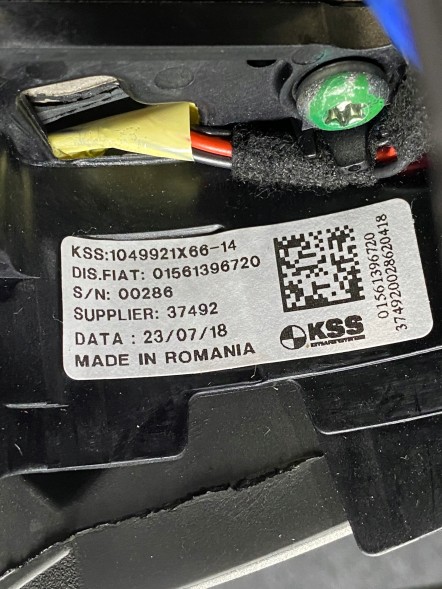 Alfa Romeo OE ALFA ROMEO GIULIA ШКІРЯНЕ РУЛЬМО 01561396720