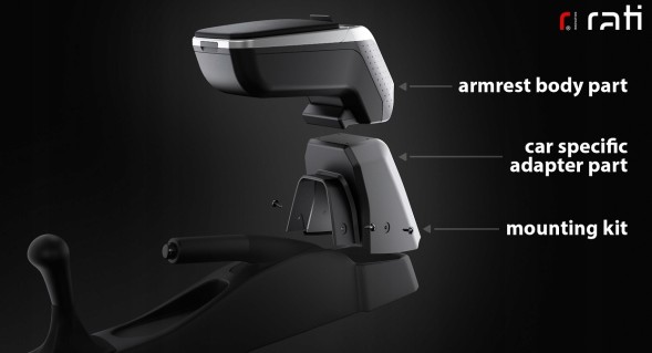Rati V01243 Підлокітник ARM2 Hyundai i20, 2014-2020,Sx