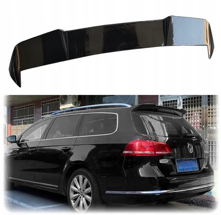 AD FP003003 Накладка спойлера на люк VW Passat B7 універсал ABS, дах глянцевий чорний