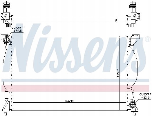 Nissens 60301A Охолоджувач - nissens 60301а