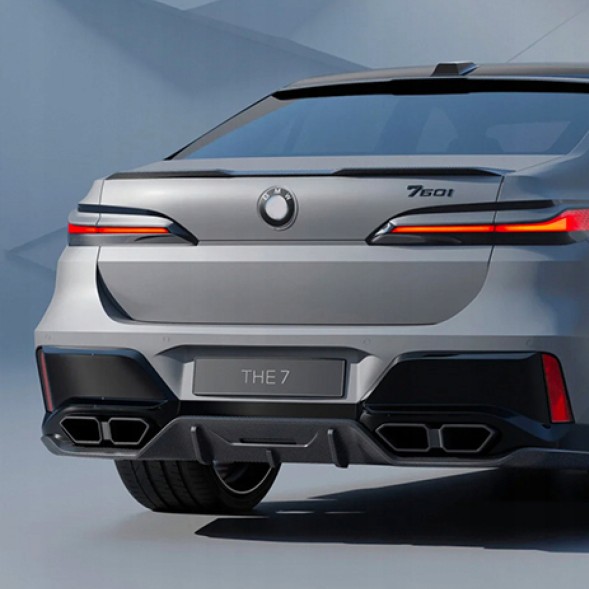 Китай SP2467 Спойлер Лоток Клапті BMW Серії 7 G70 M3 Style Чорний Блиск (2023+)
