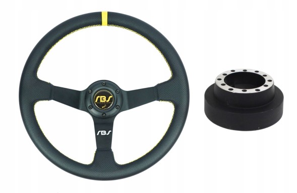 RBS Technology RBS-KZ-17+E46 Спортивне кермо RBS Technology шкіра перфорована 35/9см + наба BMW E46