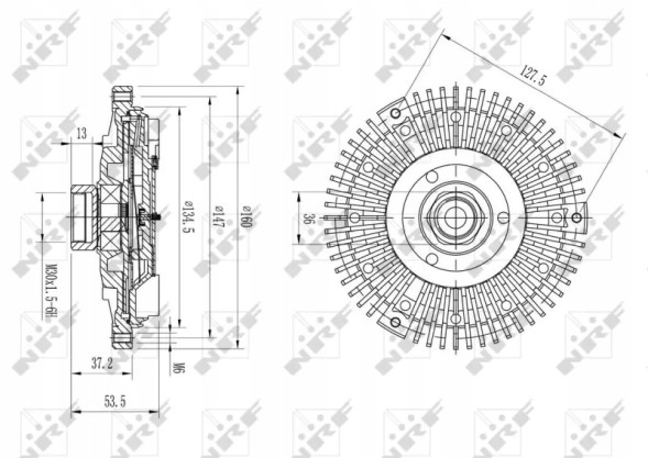 NRF 49633 49633/ Nrf віскозний клатч db m112 nrf