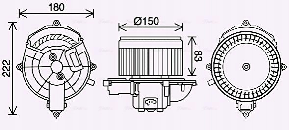 AVA Quality cooling CN8310 Внутрішній вентилятор