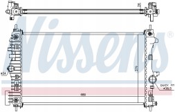 Nissens 630717 Радіатор, система охолодження двигуна nissens 630717