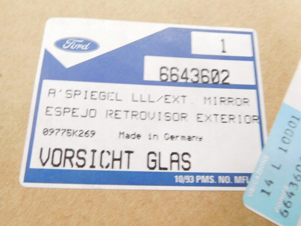 Ford OE Дзеркало ліве Ford Sierra 1987-1993 OE 6643602