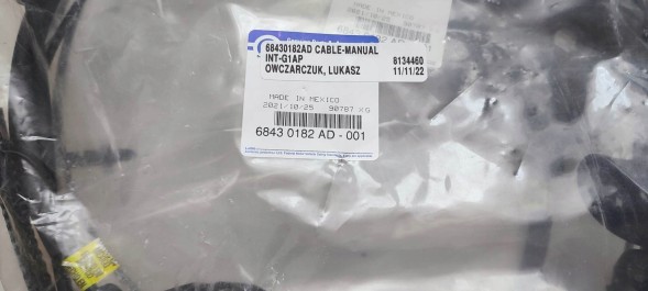 Jeep OE 68430182AD Трос капоту Jeep Grand Cherokee L WL 2021 2022 р.в