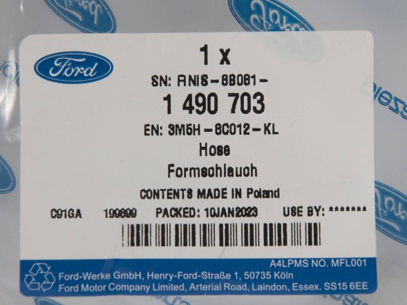 Ford OE 3M5H-8C012-KL Шланг розширювального бака focus 04- бенз