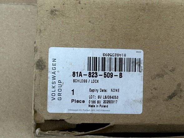 Audi OE 81A823509B AADS AUDI Q2 ЗАМОК КАПОТА ПЕРЕДНІЙ