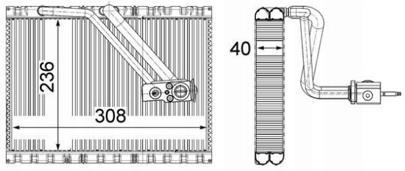 Mahle AE 127 000P Випарник, кондиціонер mahle ae 127 000p
